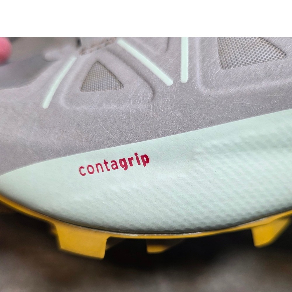 Salomon Trail Running Shoes White Gray Yellow Accent - Picture 6 of 12
